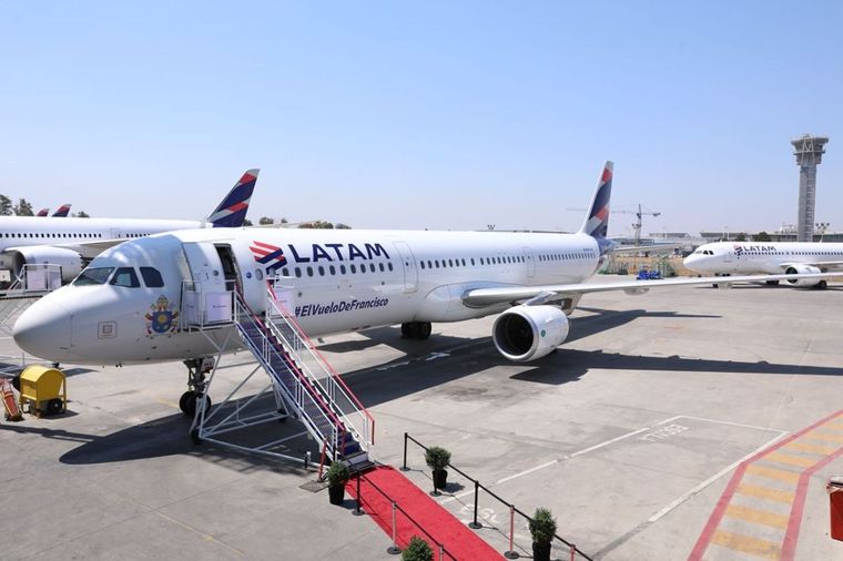 Los vuelos afectados son de la empresa LATAM