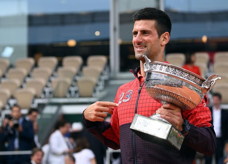 Novak Djokovic se convirtió en el más ganador de Grand Slams con 23, pero avisó que no va a parar Foto: EFE