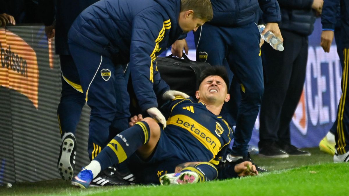 Alarma en Boca: Adam Bareiro se lesionó en el arranque del duelo de octavos ante Huracán
