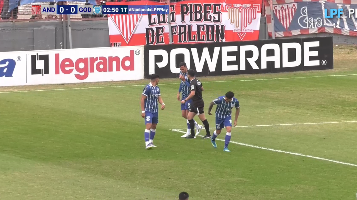 En vivo: Godoy Cruz pierde ante Los Andes 1 a 0