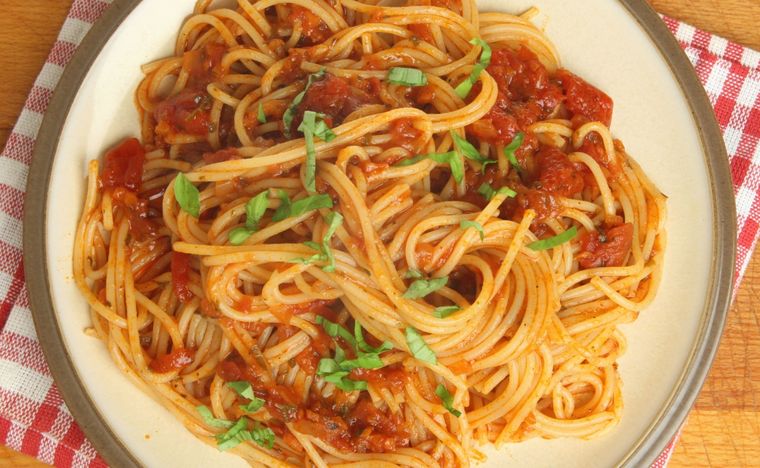 Espaguetis con boloñesa vegetariana Una receta simple y deliciosa para hacer en pocos pasos. Foto: Shutterstock