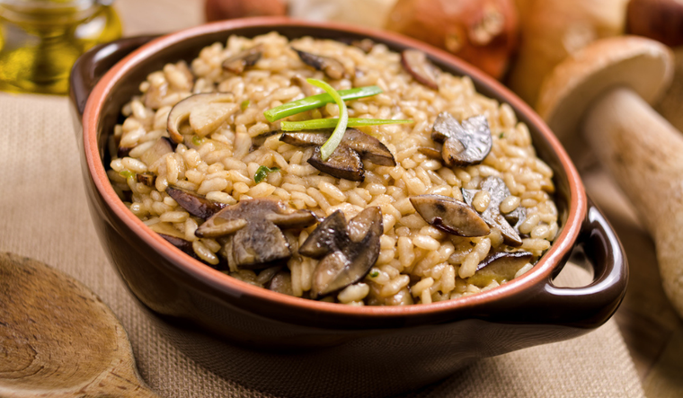 Plato sofisticado: risotto de hongos silvestres con un toque casero Foto: Shutterstock