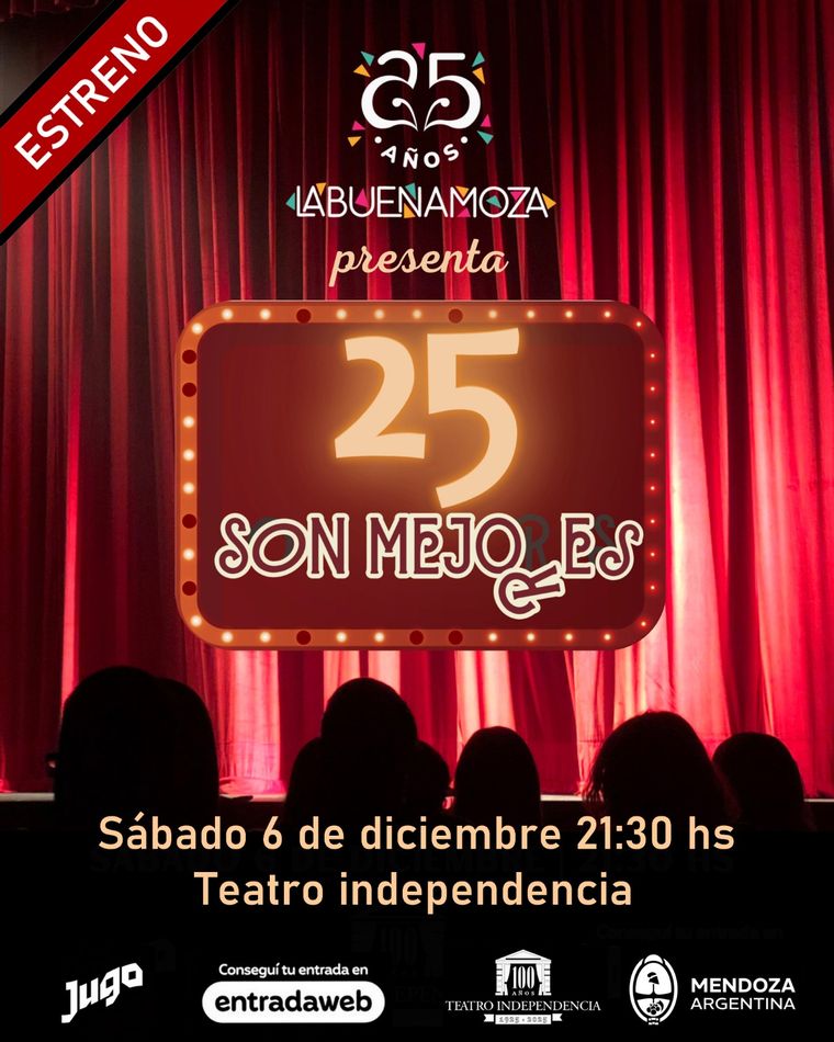 Canciones nuevas y fragmentos de espectáculos históricos, “25 son mejores” entreteje teatro, música y audiovisuales en un relato cargado de humor y memoria, donde el público también se convierte en protagonista. Canciones nuevas y fragmentos de espectáculos históricos, “25 son mejores” entreteje teatro, música y audiovisuales en un relato cargado de humor y memoria, donde el público también se convierte en protagonista.