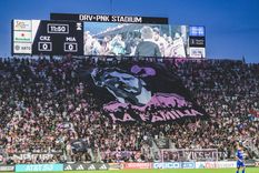 Los hinchas mostraron una gran bandera de Messi. Foto: Inter Miami