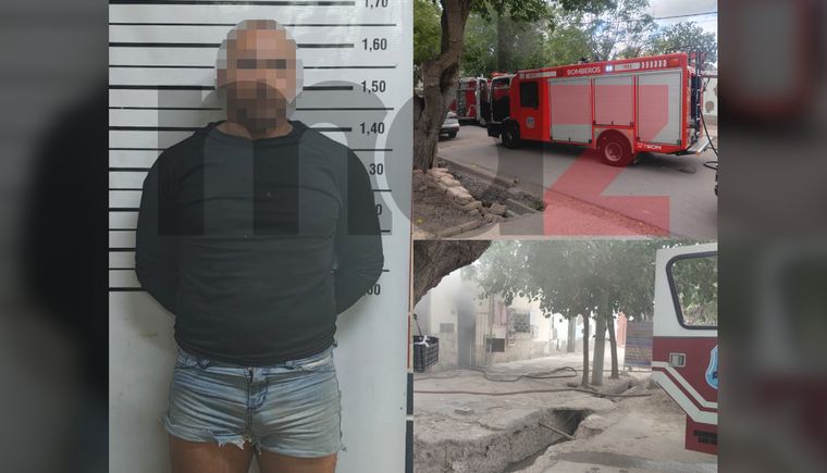 El sospechoso prendió fuego su casa tras una discusión con su pareja y quedó detenido.&nbsp;