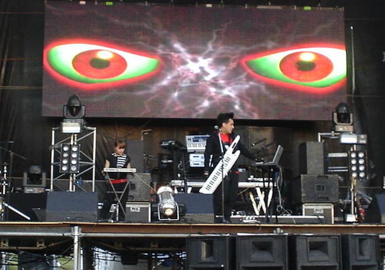 Carlos Shaw en la Creamfields. Foto: Gentileza
