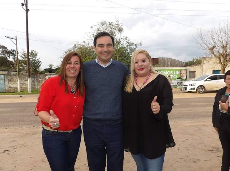 María Victoria Caillava, implicada y detenida en el caso Loan y el intendente de 9 de Julio, Hugo Ynsaurralde Foto: X (Twitter) @SebasTempone