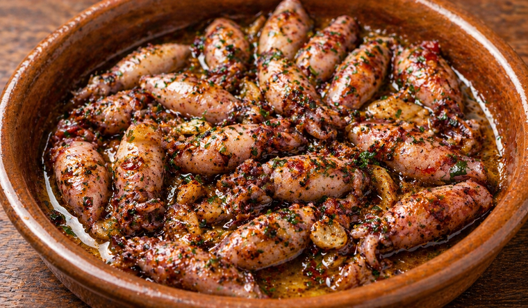 Chipirones al ajillo receta fácil y tradicional Chipirones al ajillo receta fácil y tradicional