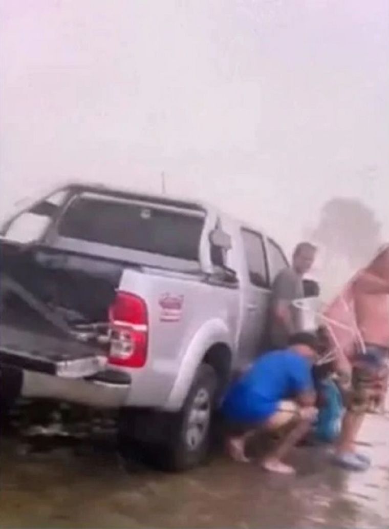 Fuertes ráfagas provocaron daños en Chascomús Foto: Captura de video