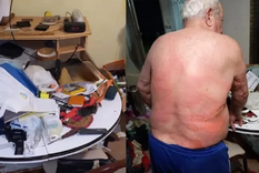 El jubilado en su casa. Foto: NA