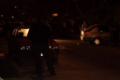 MDZol | Imagen de la noche del crimen. A la derecha, el auto de María Lourdes Gordillo. Foto: MDZ
