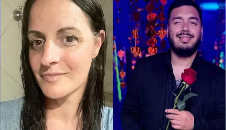 La víctima y el hijo de Leo Mattioli Foto: NA