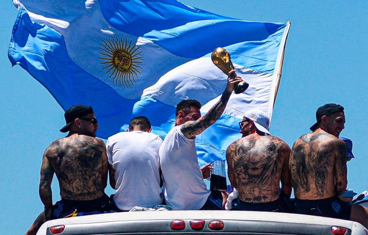 Los festejos se terminaron abruptamente. Foto: Télam