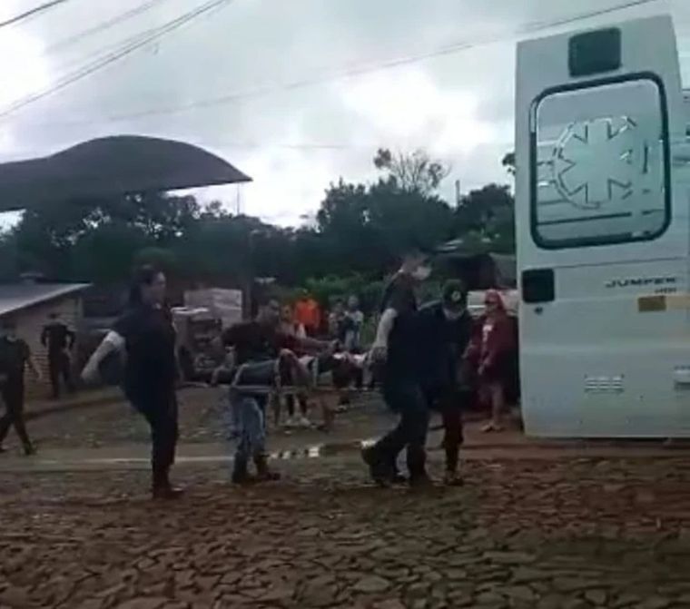 El hombre sufrió importantes lesiones por la caída Foto: Misiones online