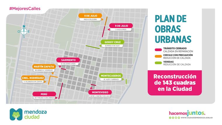 Avanza el Plan de Reconstrucción de Calles en la Ciudad de Mendoza Avanza el Plan de Reconstrucción de Calles en la Ciudad de Mendoza