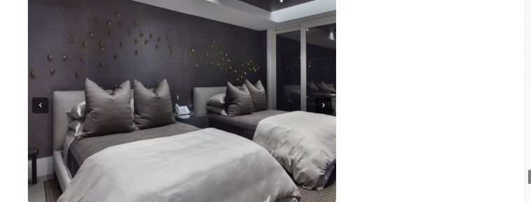 La mansión es moderna.