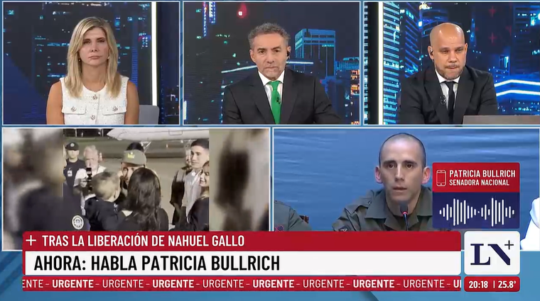 Patricia Bullrich arremetió contra Diego Brancatelli en LN+. Patricia Bullrich arremetió contra Diego Brancatelli en LN+.