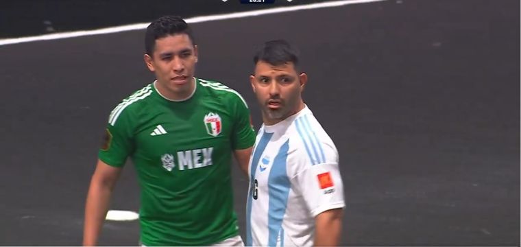 El Kun Agüero y la Selección argentina se quedaron sin la chance de enfrentar a Brasil en semis. Foto: Captura de TV