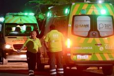 Personal del SAME trabajó en el lugar del accidente Foto: Diario 0221