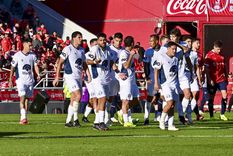 Independiente Rivadavia reclamó falta en la jugada del gol de Montiel. Foto: Noticias Argentinas / Foto: Juan Foglia Independiente Rivadavia reclamó falta en la jugada del gol de Montiel. Foto: Noticias Argentinas / Foto: Juan Foglia