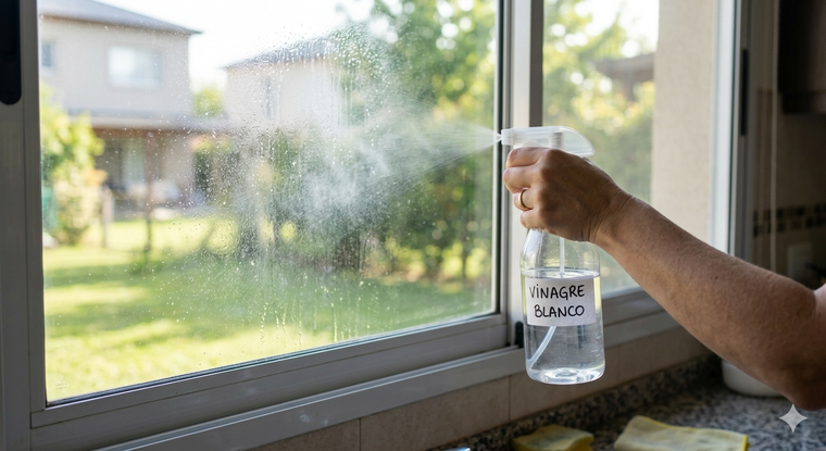 Un truco de limpieza con vinagre. Fuente. IA Gemini.