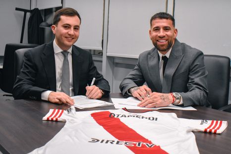 Nicolás Otamendi ya firmó contrato con River. Nicolás Otamendi ya firmó contrato con River.