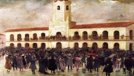 El cabildo el 25 de Mayo. El cabildo el 25 de Mayo.