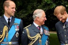 William, Carlos III y Harry Foto: Instagram