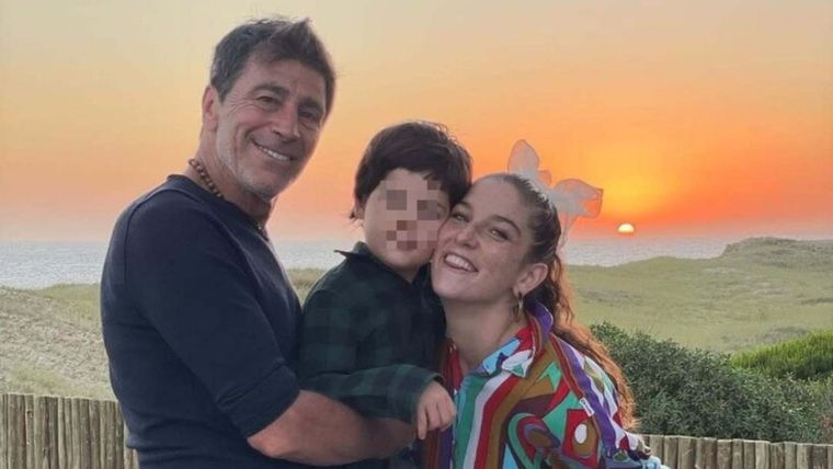 Nicolás Repetto junto a su hija Juana.