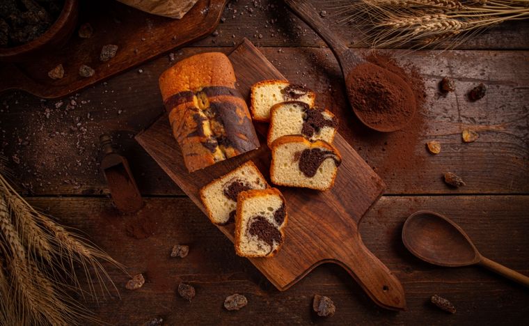 Bizcocho marmolado Una receta simple y deliciosa en pocos minutos Foto: Shutterstock
