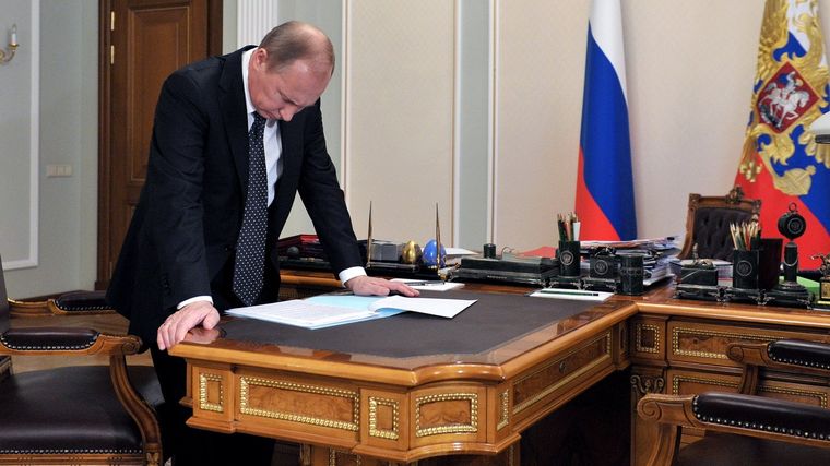 Vladimir Putin, en el Kremlin. Foto: NewYorker.