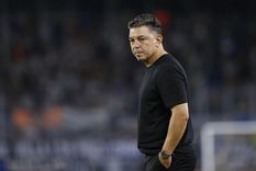 Gallardo ya lo lamenta: sabe que el equipo descansará poco antes del Superclásico. Foto: EFE