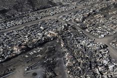 La imagen aérea de cómo quedó la playa de San Agustín tras el incendio Foto: MDZ La imagen aérea de cómo quedó la playa de San Agustín tras el incendio Foto: MDZ