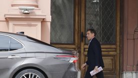 Diego Santilli pasó por la Casa Rosada tras ser encumbrado como primer candidato de La Libertad Avanza en la provincia de Buenos Aires.