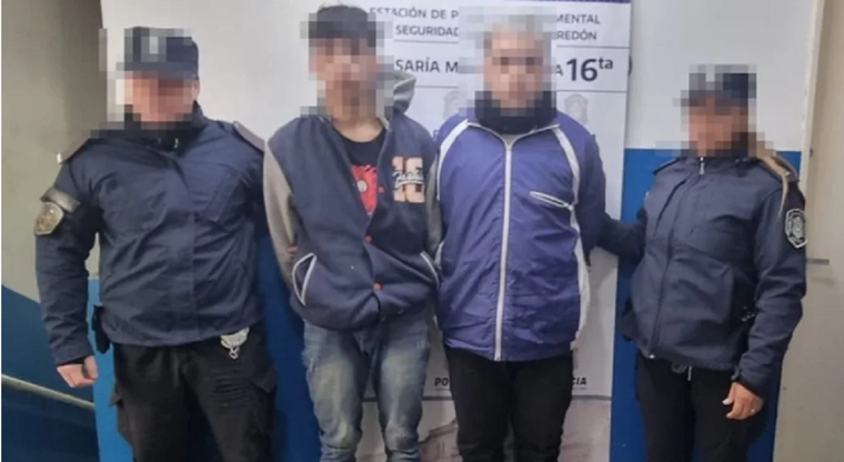 Los detenidos Foto: NA