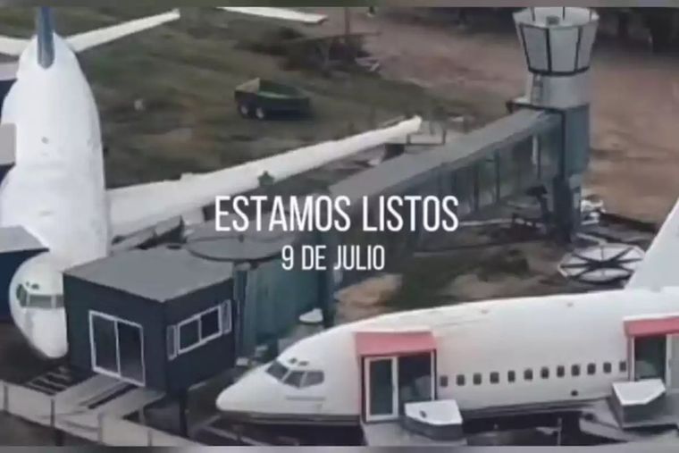 El primer hotel en aviones comerciales se inaugura este 9 de julio en Oncativo.