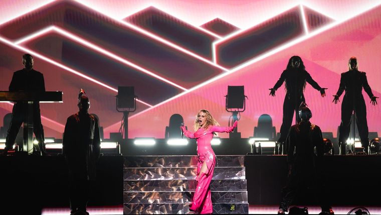 La artista llegó al país con el tour "Tension" La artista llegó al país con el tour "Tension"