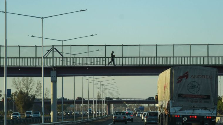 Obras en el Acceso Este. Obras en el Acceso Este.