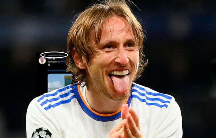 Luka Modric El croata likeó un divertido meme con un palito a Manchester City y PSG.