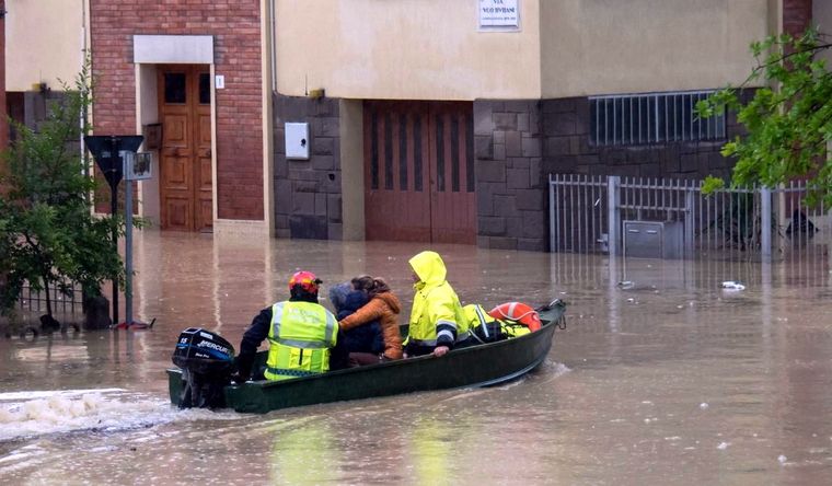 Inundaciones Italia Las pérdidas económicas son gigantescas en Italia. Foto: Efe.
