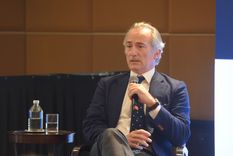 Emilio Ocampo estuvo en Mendoza y habló de dolarización, inflación y cepo con Alfredo Romano. Foto: Prensa Gobierno de Mendoza