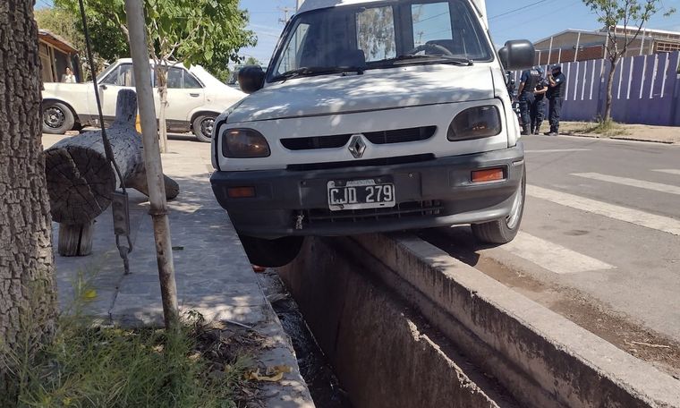 Así quedó el vehículo tras la persecución
