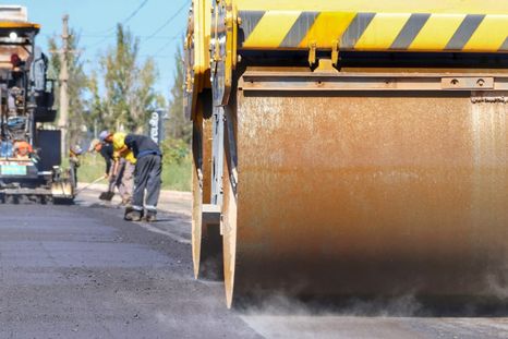 Obras municipales en el Acceso Sur Obras municipales en el Acceso Sur