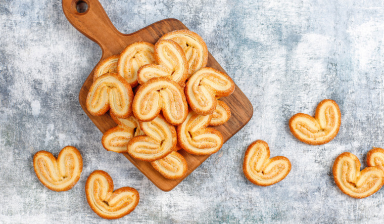 Palmiers de hojaldre: el secreto para hacerlos perfectos Foto: Shutterstock