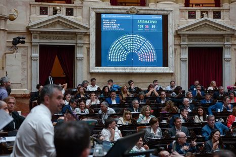 El recinto de Diputados en el momento de la votación. Foto: Prensa Diputados
