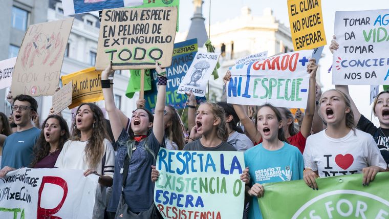 Marcha en Madrid por el cambio climático