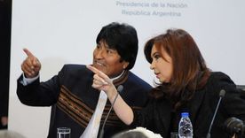 Cristina junto a Evo Morales. Foto: Télam Cristina junto a Evo Morales. Foto: Télam