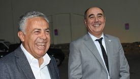 Alfredo Cornejo junto a Santiago Laugero en la cena anual de la FEM. Alfredo Cornejo junto a Santiago Laugero en la cena anual de la FEM.