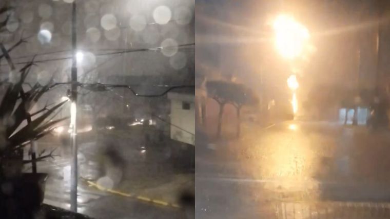 El diluvio en medio del alerta meteorológica