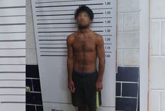 Uno de los detenidos en Las Heras. Uno de los detenidos en Las Heras.